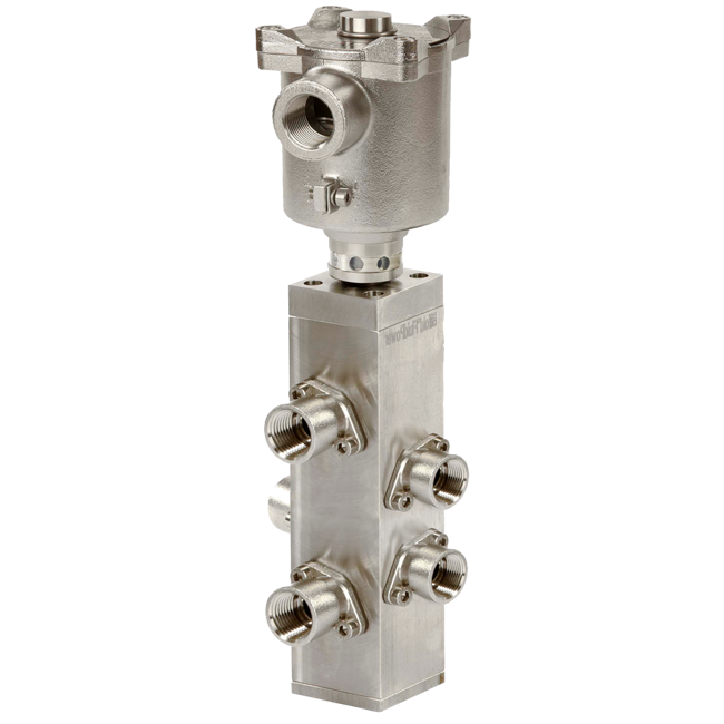 Bifold Pilot Operated Direct-Acting Solenoid Valve, SPR-08 5/2